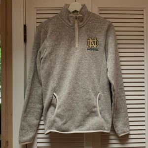 University of Notre Dame Lacrosse Quarter Zip